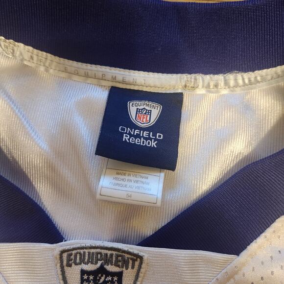 Reebok EJ E.J. Henderson #56 Minnesota Vikings Jersey Mens Sz 54 White Stitched - Picture 4 of 10